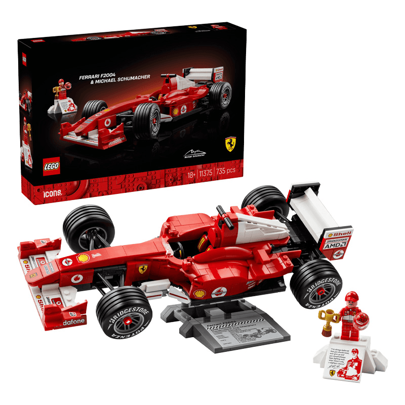 Lego Icons 11375 Ferrari F2004 Y Michael Schumacher