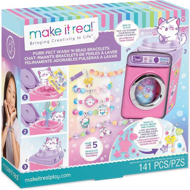 Make It Real Diy 1466 Set De Pulseras Lava Y Ensarta Gatitos