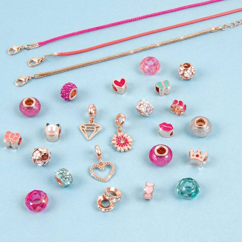 Make It Real Diy 1722 Pulseras Con Dijes Halo: Piensa En Rosa