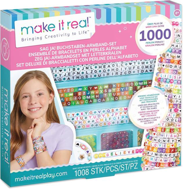 Make It Real Diy 1742 Set De Pulseras Con Cuentas De Alfabeto