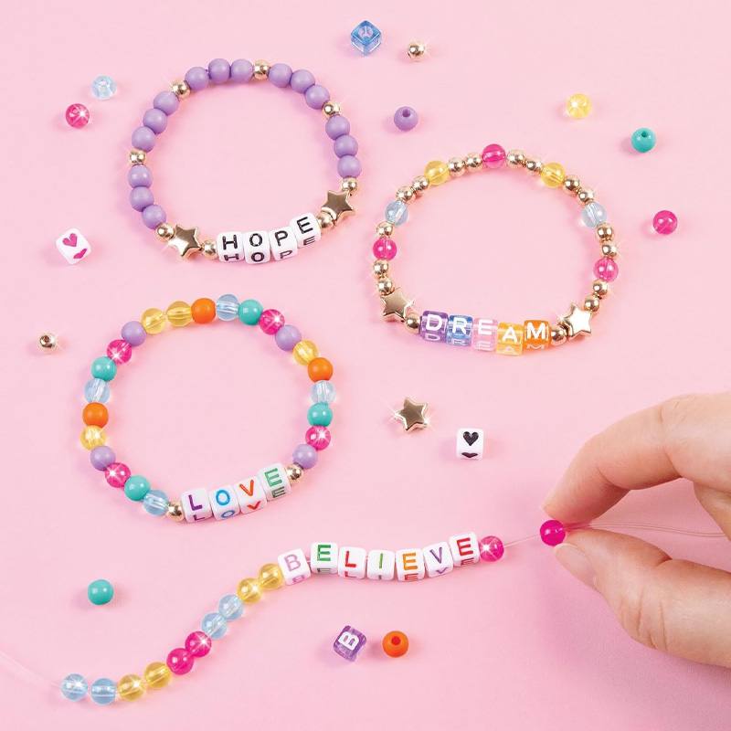 Make It Real Diy 1742 Set De Pulseras Con Cuentas De Alfabeto