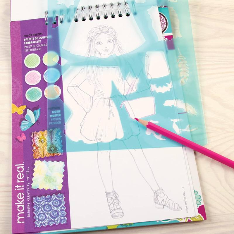 Make It Real 3C4G 3202 Cuaderno De Diseno De Moda Creatividad En Flor