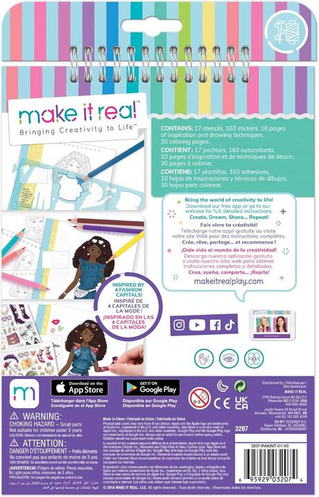 Make It Real 3C4G 3207 Cuaderno De Diseno De Moda Estilo Ciudad