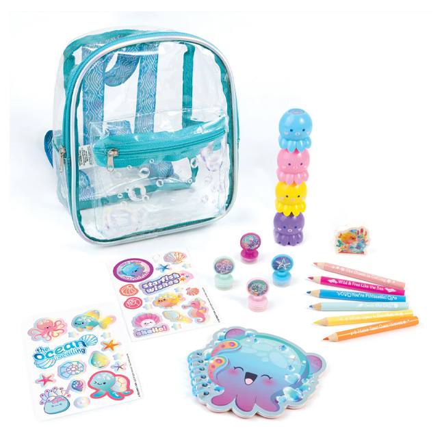 Make It Real 3C4G 12089 Mochila Fantasia Acuatica 8 Pulgadas Con Papeleria