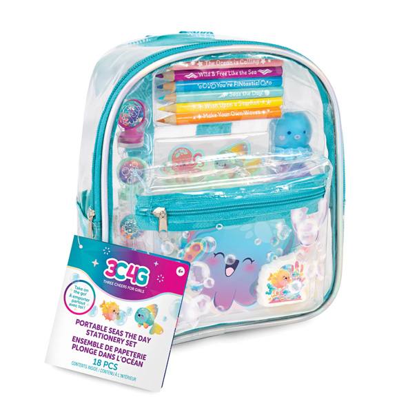 Make It Real 3C4G 12089 Mochila Fantasia Acuatica 8 Pulgadas Con Papeleria