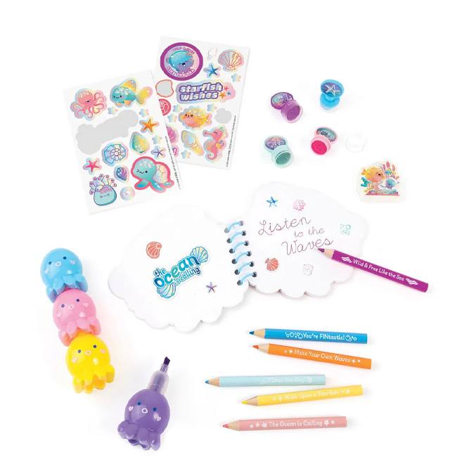 Make It Real 3C4G 12089 Mochila Fantasia Acuatica 8 Pulgadas Con Papeleria