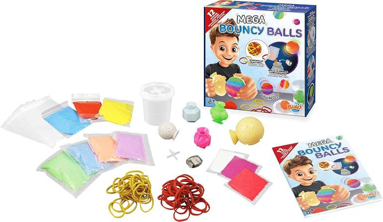 Buki France Mega Pelotas 2164 Rebotadoras 12 Experimentos