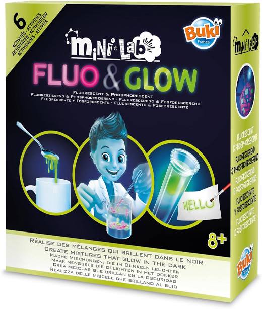 Buki France Mini Lab 3011 Fluorescente Y Brillo 6 Experimentos
