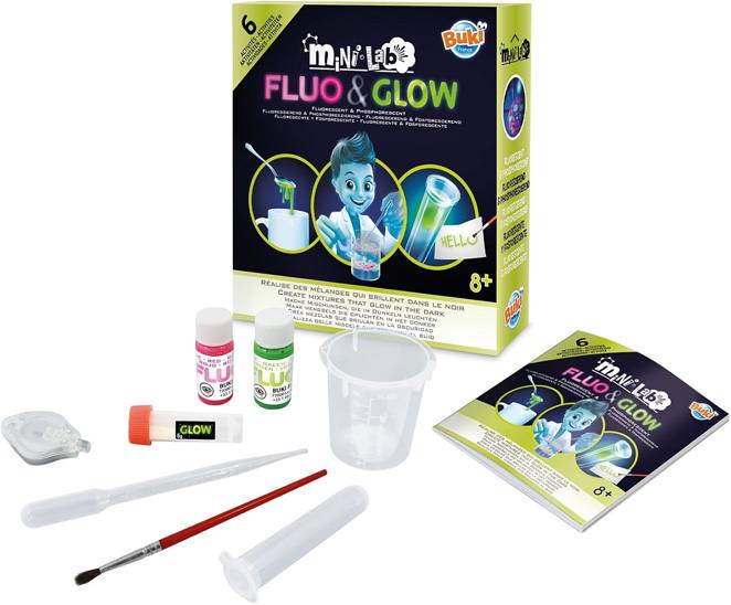 Buki France Mini Lab 3011 Fluorescente Y Brillo 6 Experimentos