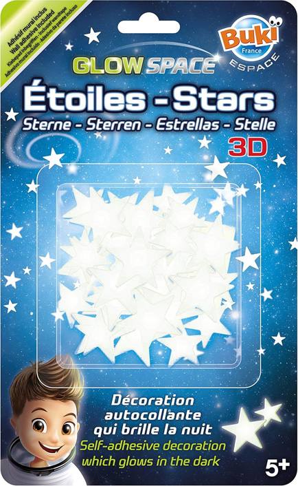 Buki France Glow Space Sb50 Estrellas 3D Que Brillan En La Oscuridad