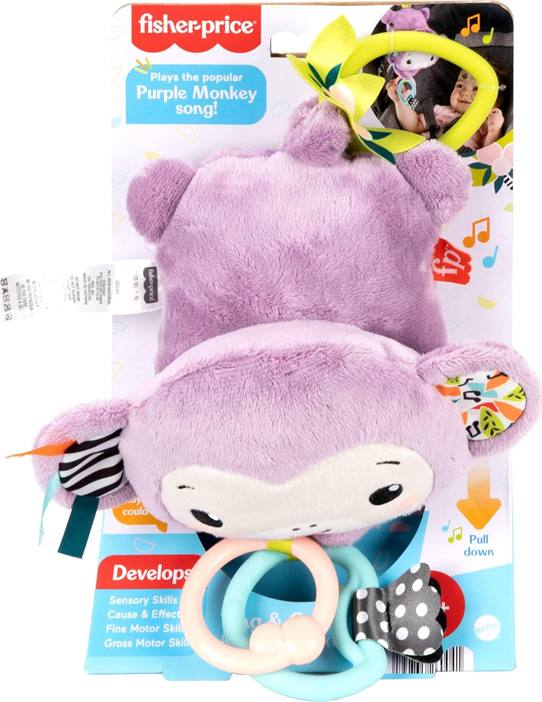 Mattel Fisher Price Jff02 Cochecito Con Mono Morado
