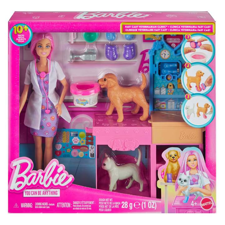 Mattel Barbie Jfx93  Clinica Veterinaria De Mascotas Con Accesorios