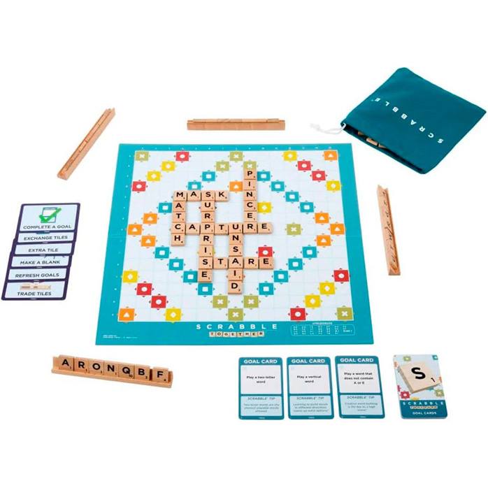 Mattel Games Jgy26 Scrabble Clasico De Madera