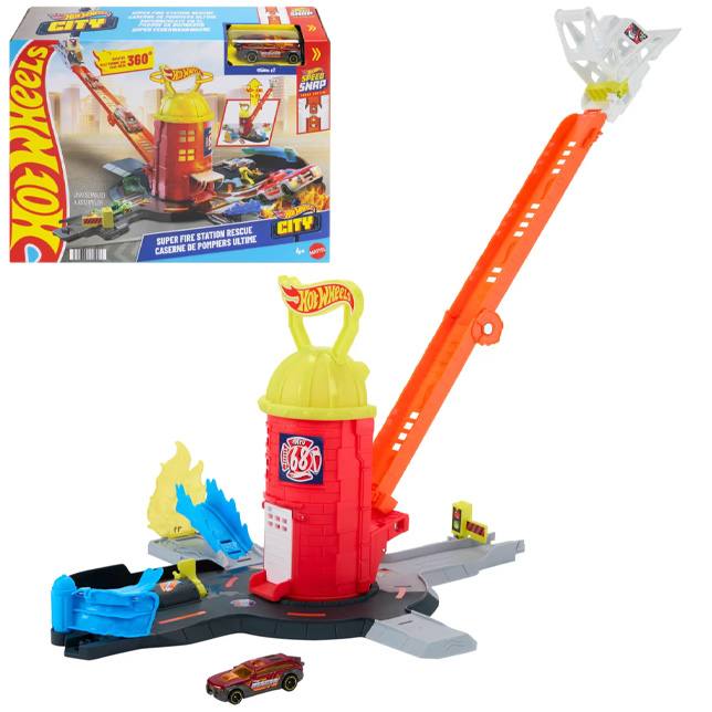 Mattel Hot Wheels Jhl95  City Estacion De Bomberos