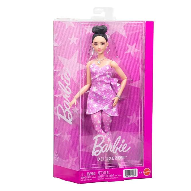 Mattel Barbie Jjn71  Vestido Con Estrellas Moda Deluxe