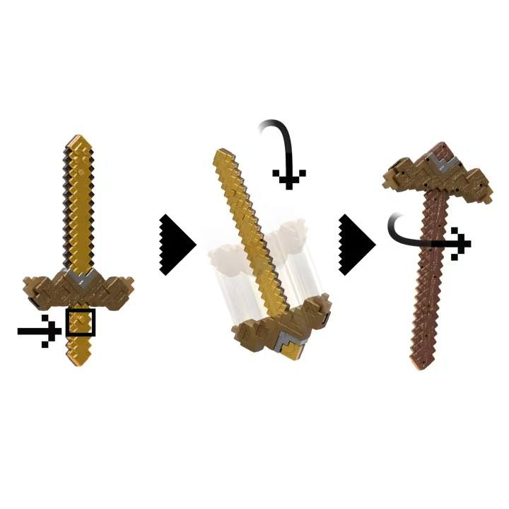 Mattel Minecraft Jkc15 Juego De Rol Espada Y Pico