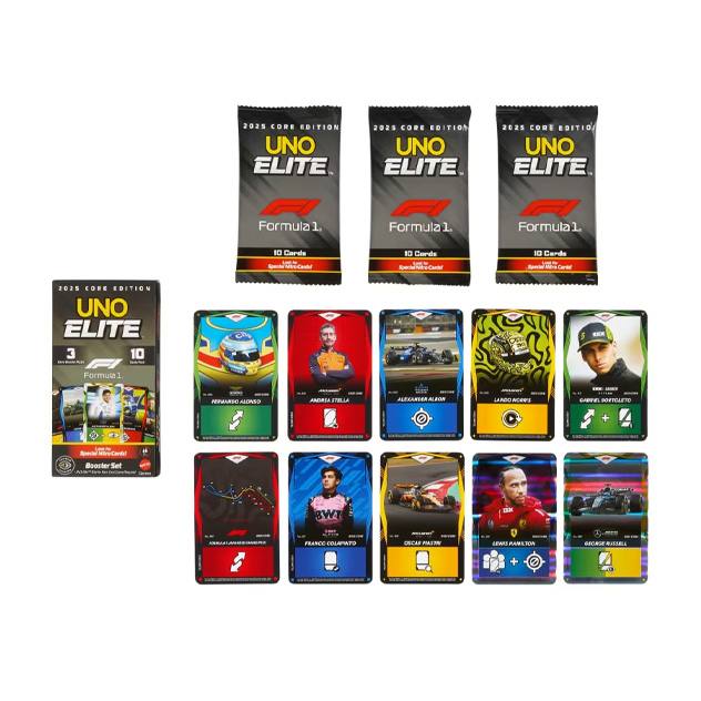 Mattel Games Jlv43 Uno Elite Racing 25 Set Refuerzo