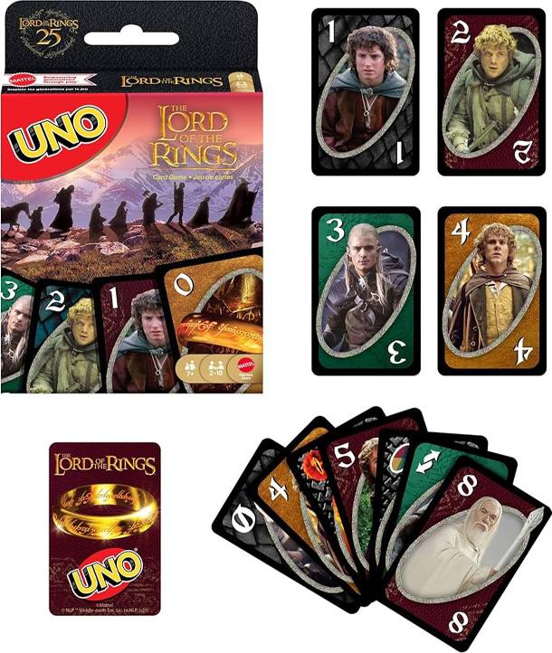 Mattel Games Jmf13 Uno Senor De Los Anillos