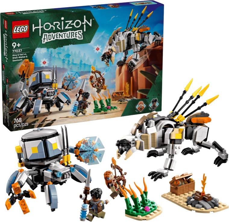 Lego Horizon Adventures 77037 Aloy Y Varl Contra Shell Walker Y Sawtooth