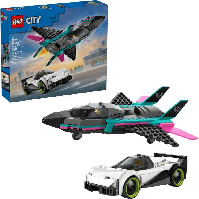Lego City 60489 Jet Vs  Automovil
