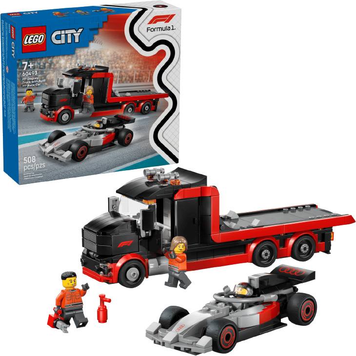 Lego City 60493 Camion De Exposicion De F1 Con Coche De Carreras Audi F1