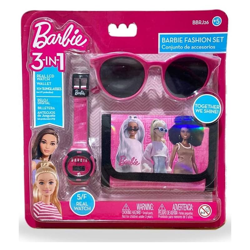 Mattel  Hwrj26B Set Reloj Lcd Lentes Billetera
