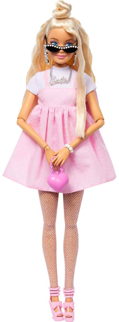 Mattel Barbie Jjn73  Estilo Deluxe Vestido Rosa Intenso S5
