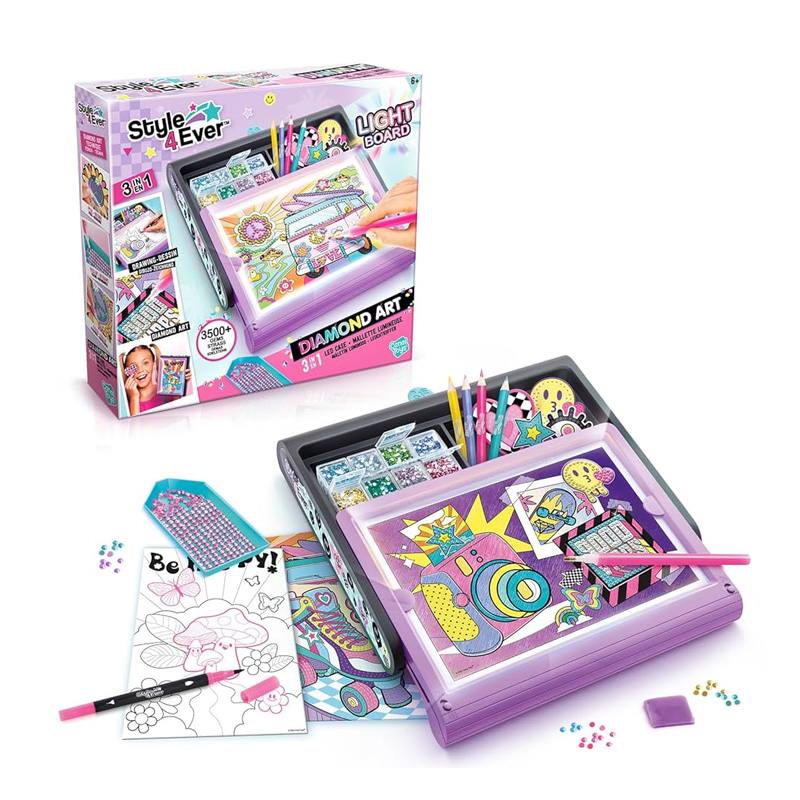 Canal Toys Arts & Crafts Ofg 300 Set Diamond Art 3 En 1 Led