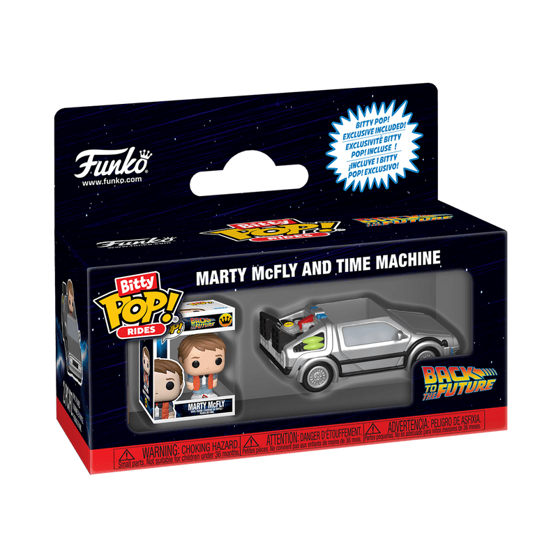 Funko Pop! 85521 Bit Rides Volver Al Futuro Marmcfly Y La Maquina Del Tiempo (2)