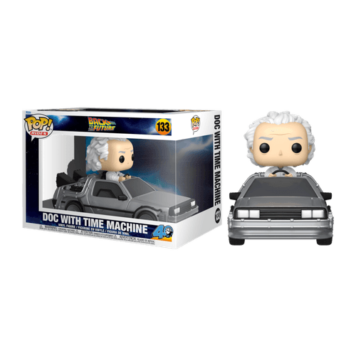 Funko Pop! 86449 Rides Volver Al Futuro Doctor Con Maquina Del Tiempo Deluxe