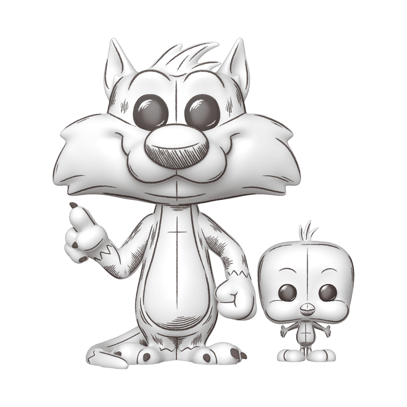 Funko Pop! 86287 Animation Looney Tunes Sylvester Y Piolin S6