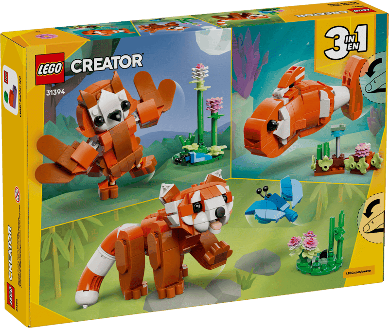 Lego Creator 31394 Simpaticos Animales: Panda Rojo (5)