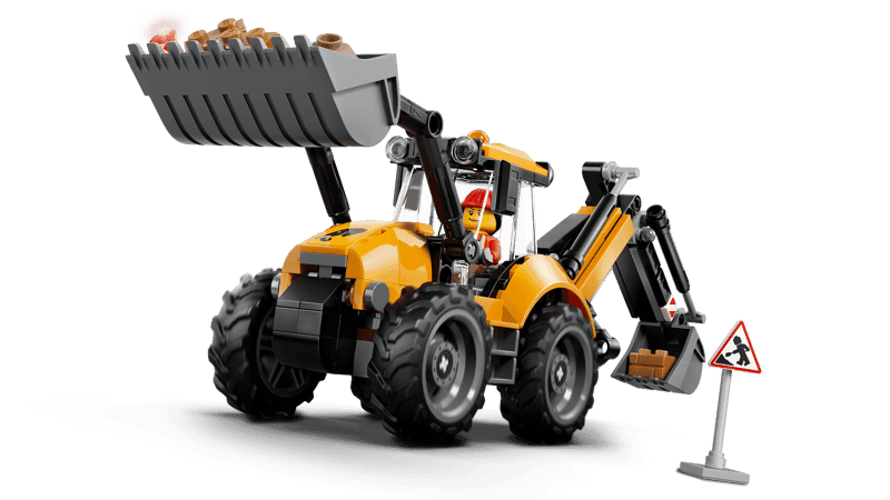 Lego City 60480 Cargadora Retroexcavadora Amarilla (3)