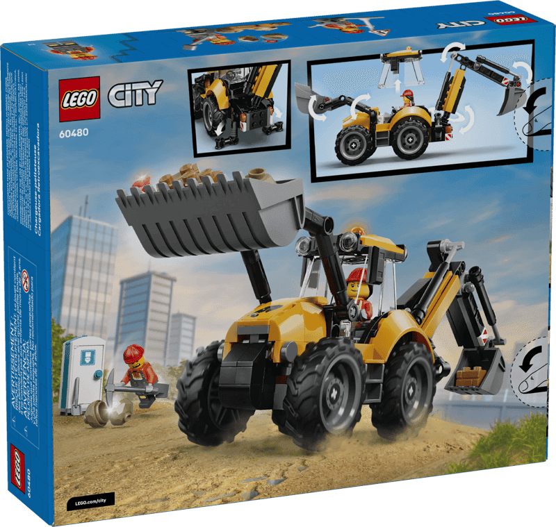 Lego City 60480 Cargadora Retroexcavadora Amarilla (4)