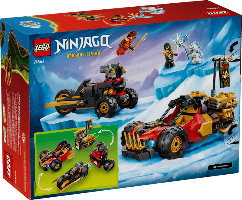 Lego Ninjago 71864 Vehiculos Combinables De Kai Y Cole (4)