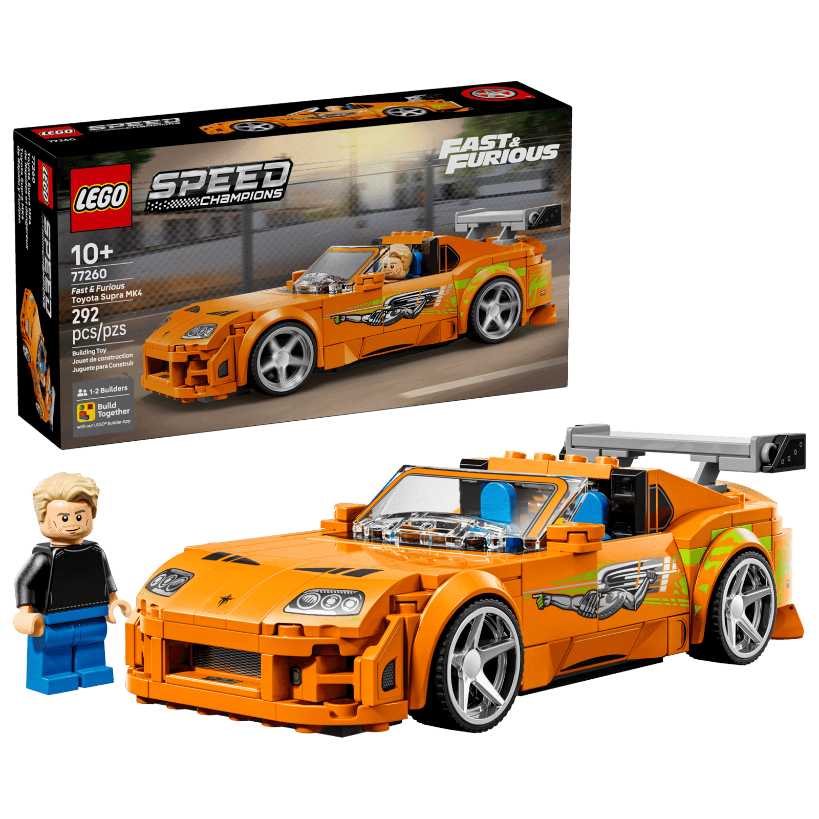 Lego Speed Champions 77260 Rapido Y Furioso: Toyota Supra Mk4 (2)
