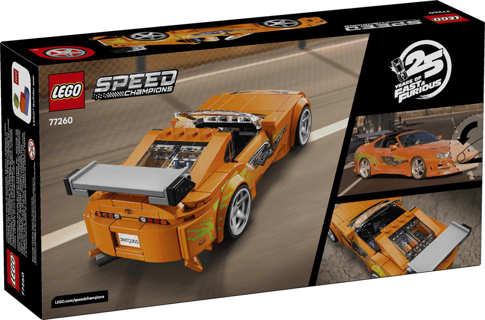 Lego Speed Champions 77260 Rapido Y Furioso: Toyota Supra Mk4 (5)