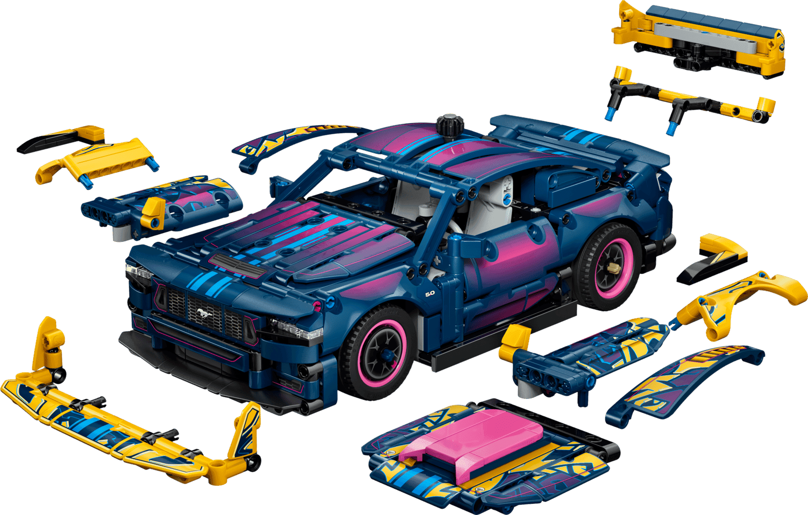 Lego Technic 42236 Taller De Tuning: Coche Ford Mustang GT