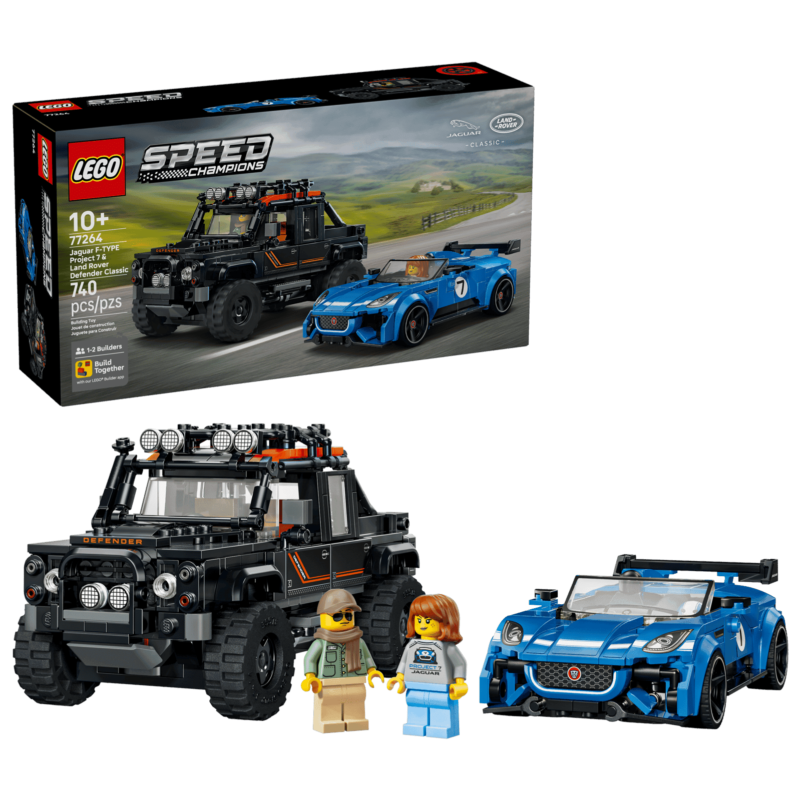 Lego Speed Champions 77264 Jaguar Project 7 Y Land Rover Defender (2)