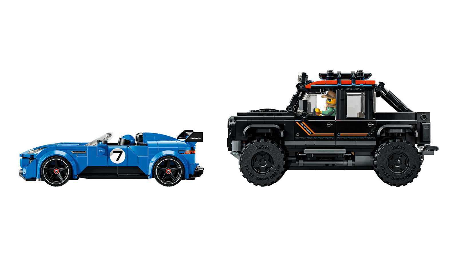 Lego Speed Champions 77264 Jaguar Project 7 Y Land Rover Defender (3)