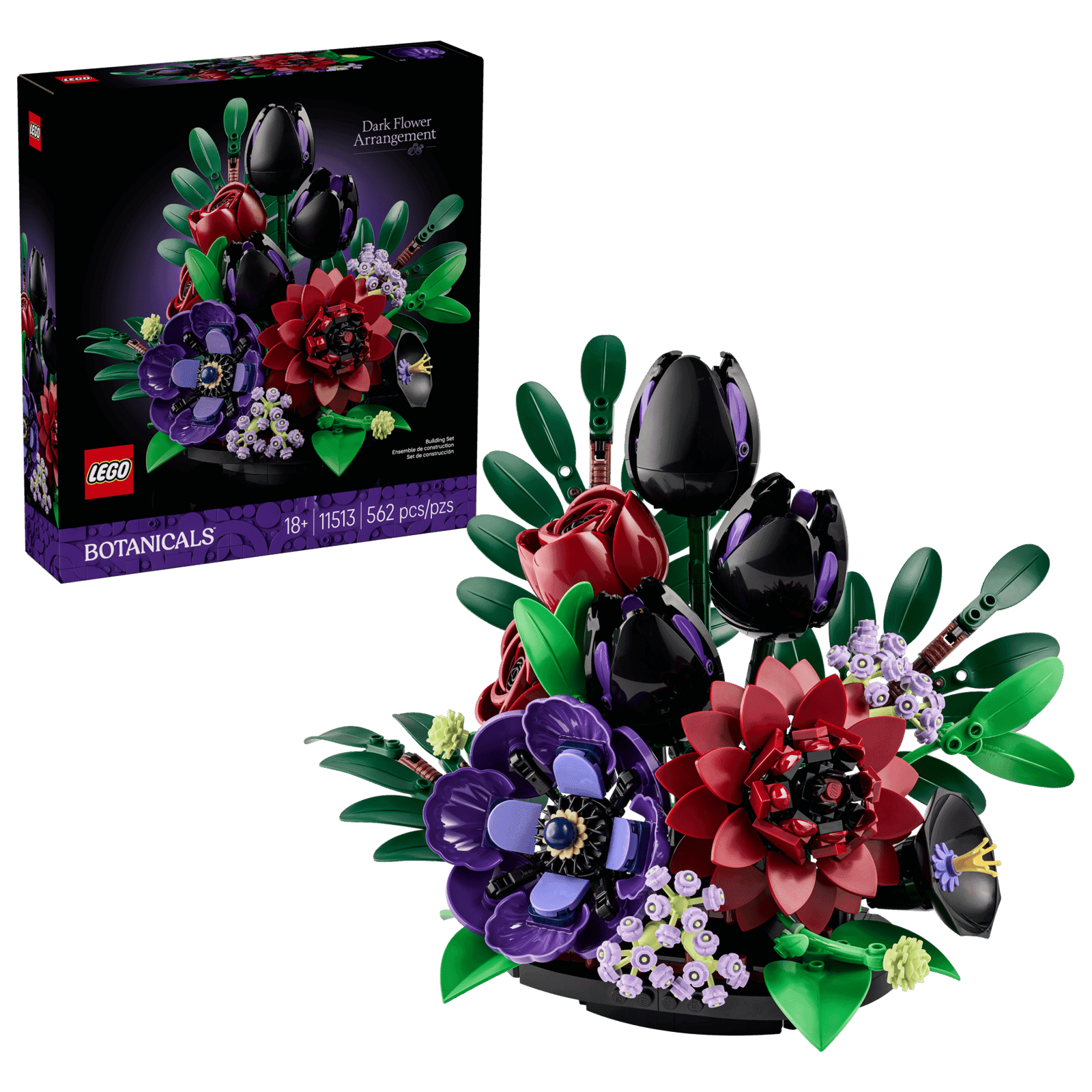 Lego Botanicals 11513 Arreglo Floral Oscuro (2)