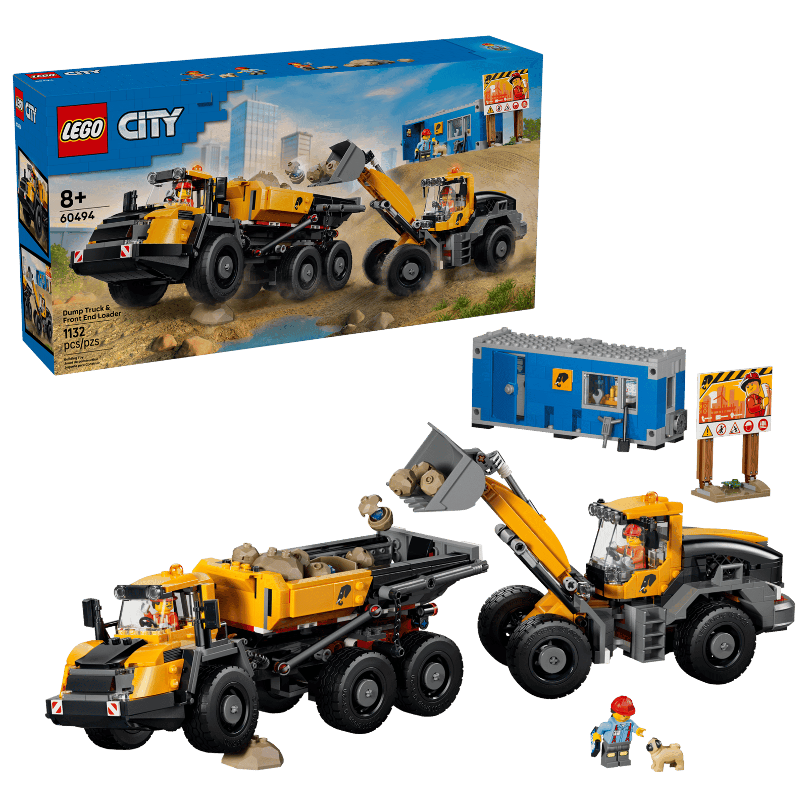 Lego City 60494 Camion Volquete Y Cargadora Frontal (2)