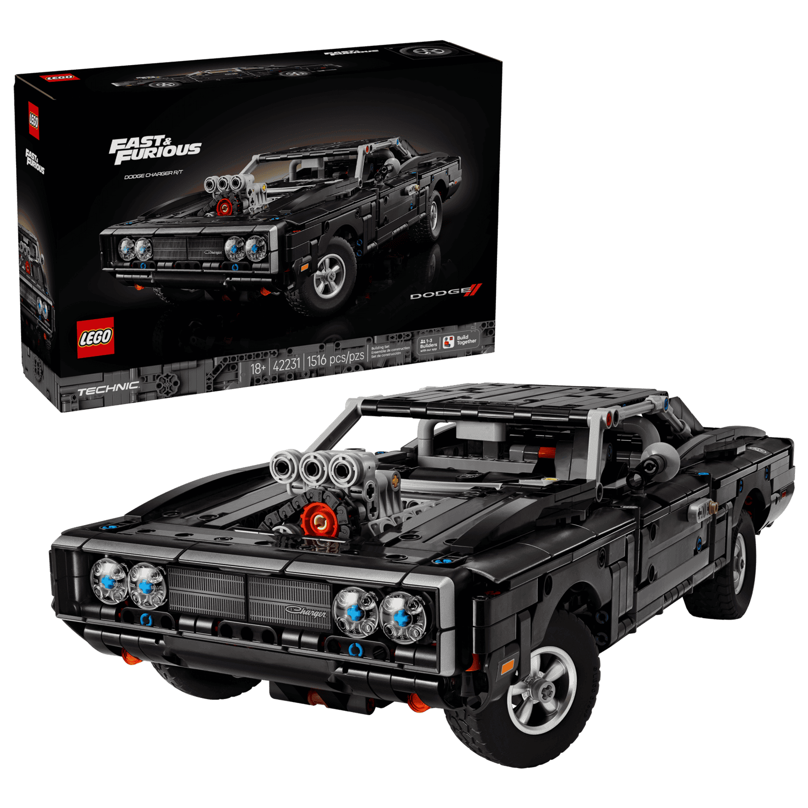 Lego Technic 42231 Rapido Y Furioso Dodge Charger R-T (2)