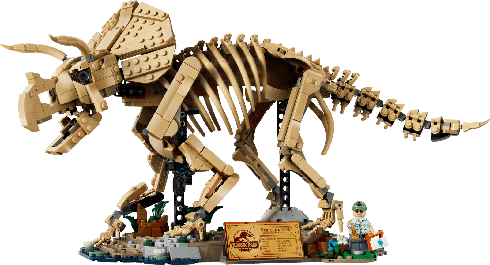 Lego Jurassic World 77985 Fosiles De Dinosaurio Triceraptops