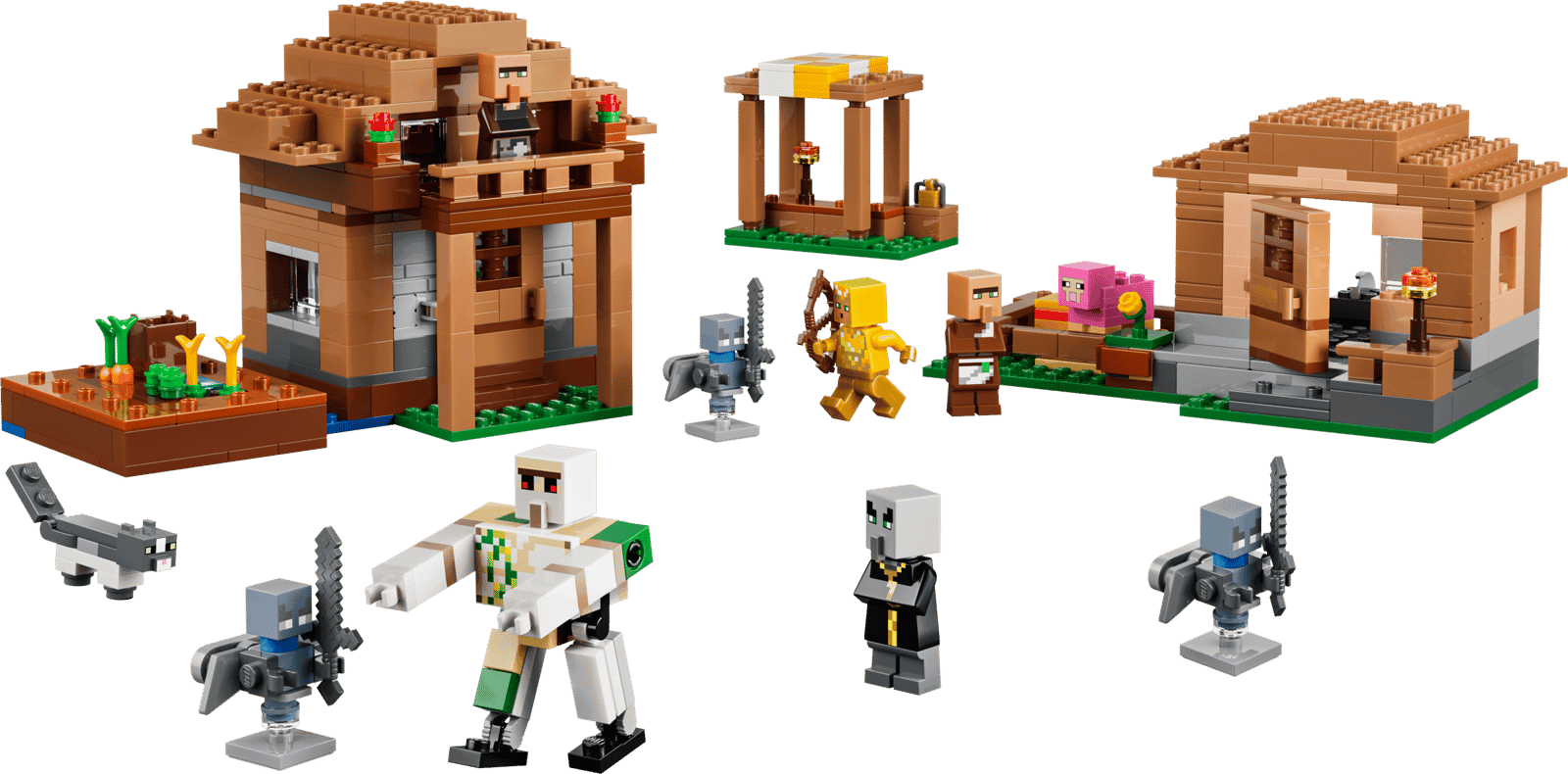 Lego Minecraft 21596 Ataque Del Evocador A La Aldea