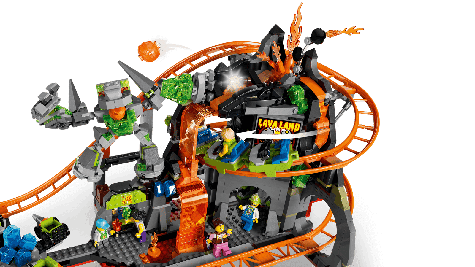 Lego City 60501 Montaña Rusa Del Parque Lava Land (4)