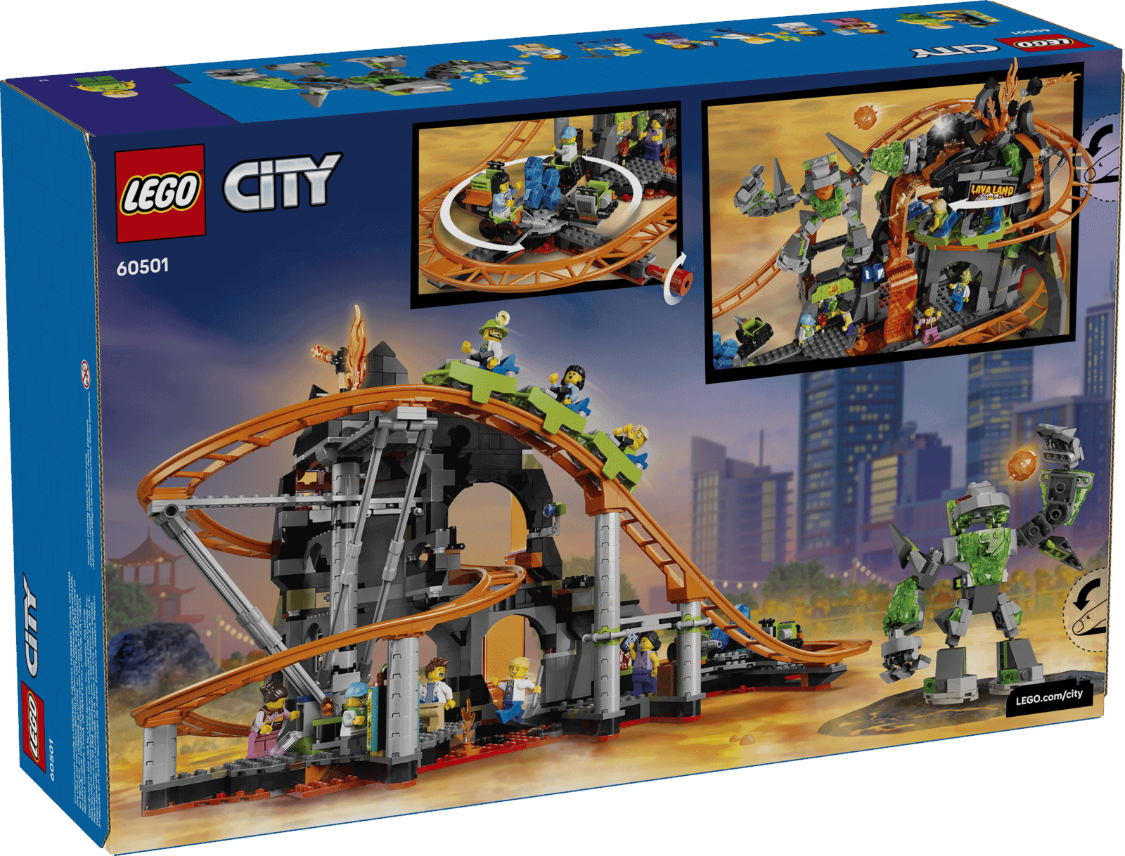 Lego City 60501 Montaña Rusa Del Parque Lava Land (6)