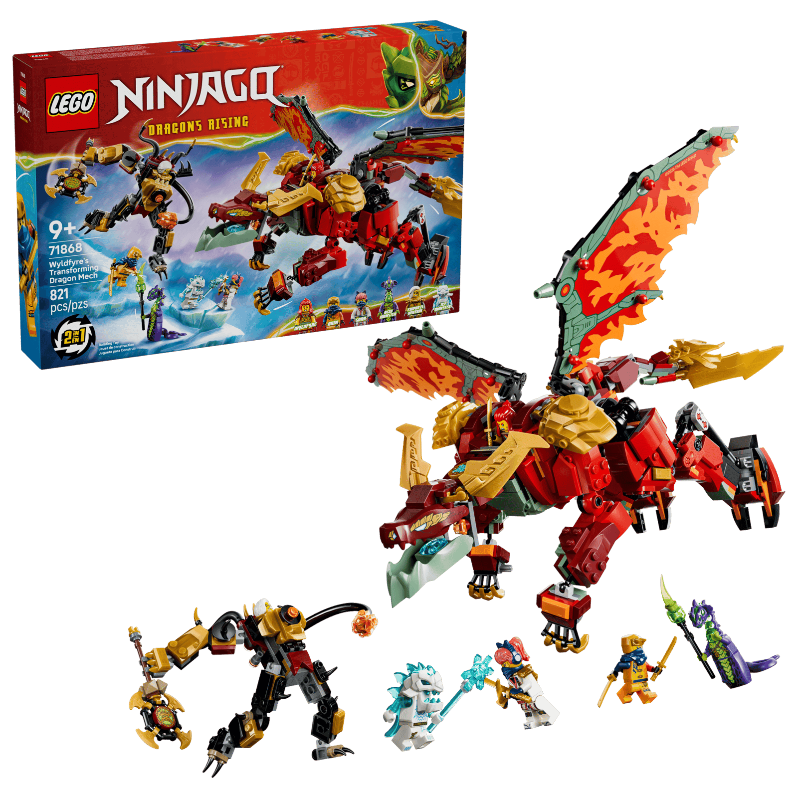 Lego Ninjago 71868 Meca Dragon Transformable De Wyldfyre (2)