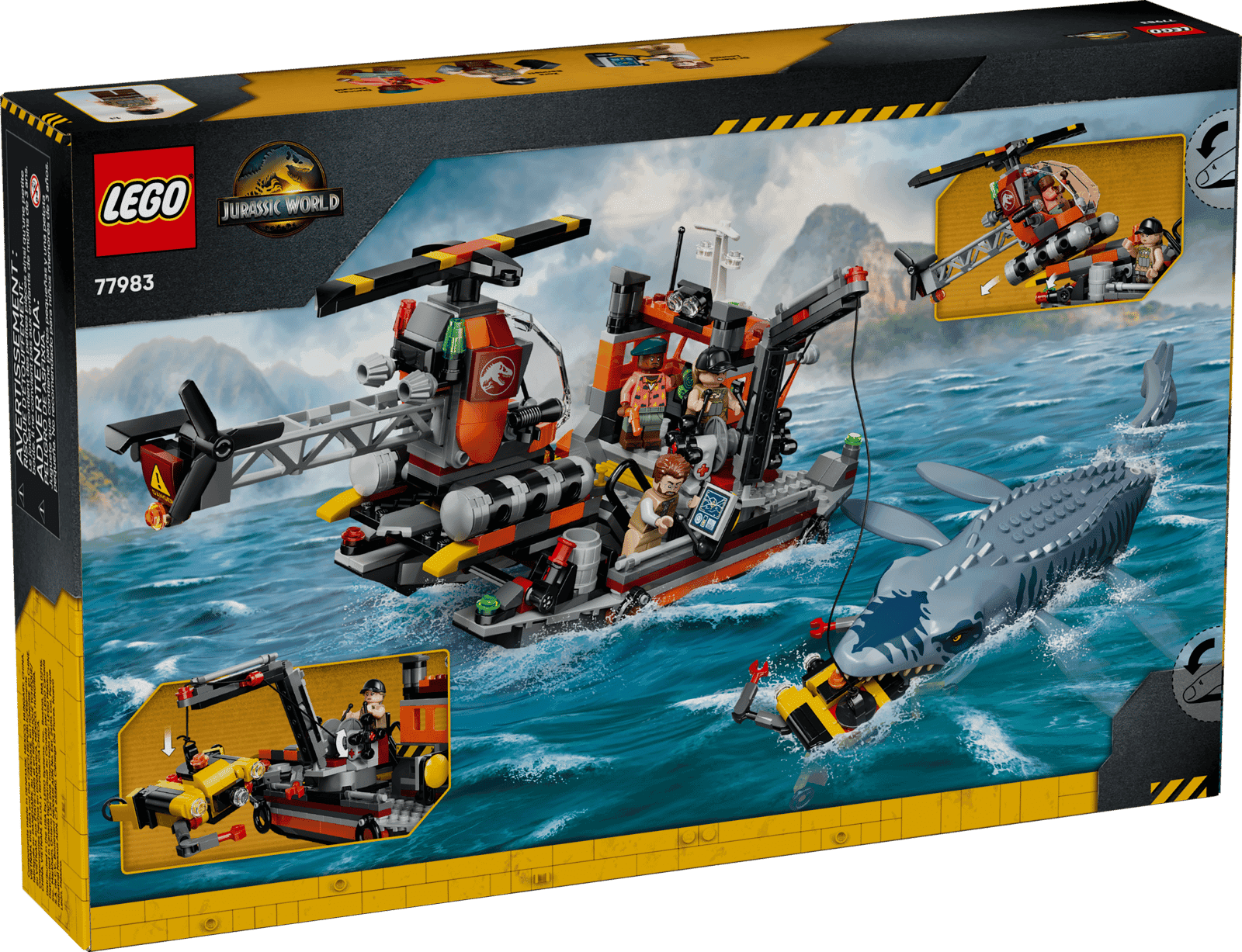 Lego Jurassic World 77983 Ataque Del Dinosaurio Marino Mosasaurus (6)