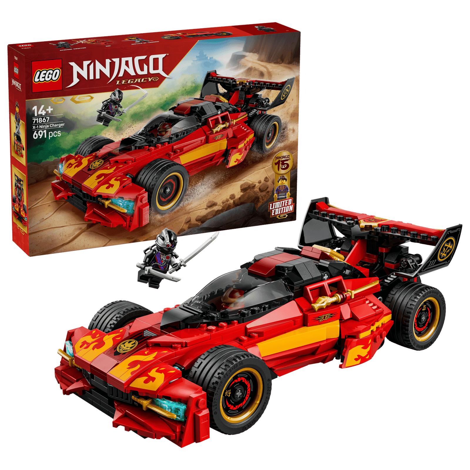 Lego Ninjago 71867 Deportivo Ninja X-1: 15 Aniversario (2)